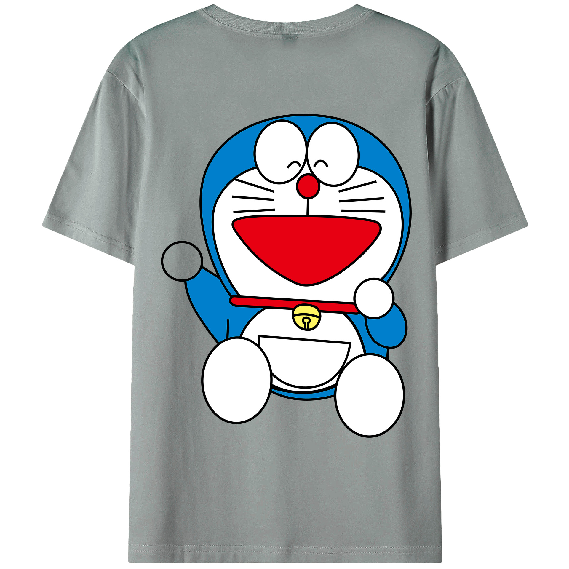 （画像用） ドラえもん Doraemon 綿100％ メンズ半袖Tシャツ（バックプリント） 通気性
